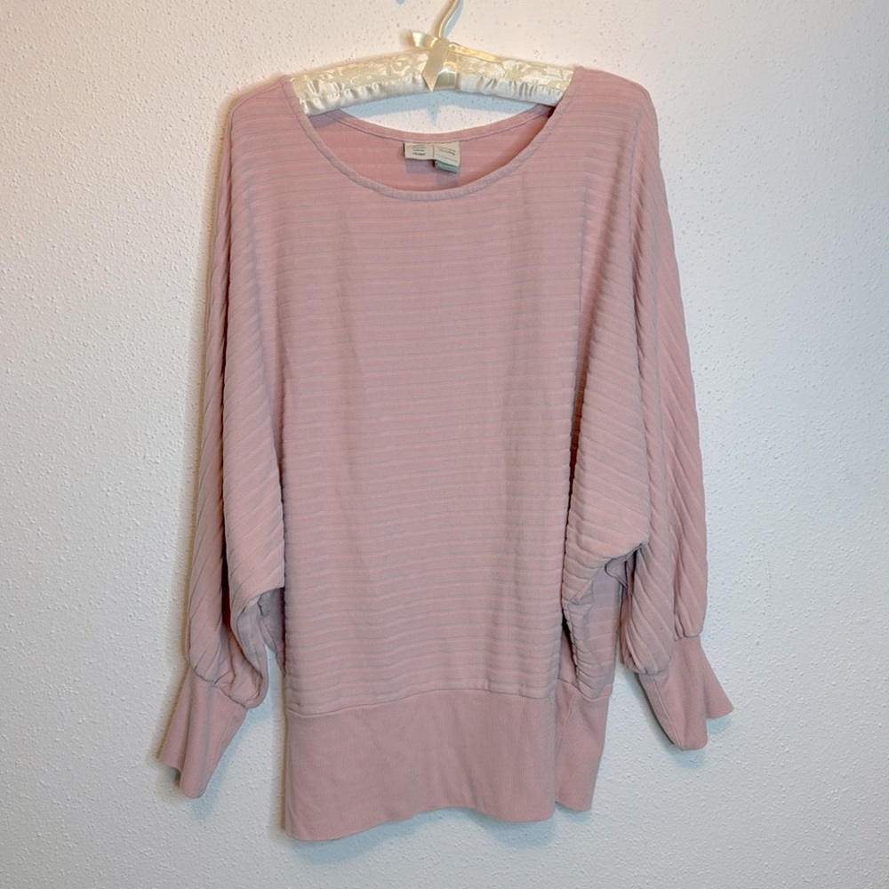 Anthropologie Saturday Sunday Pink Crewneck Sweater M